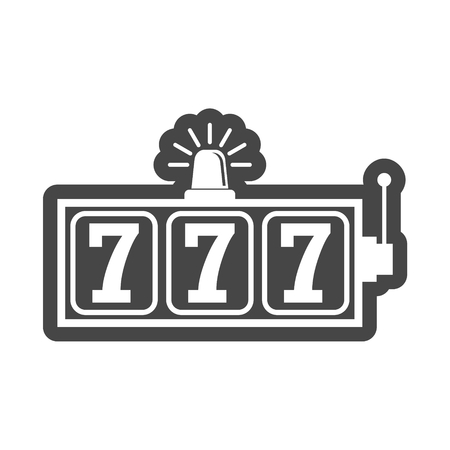 Slot Machine Jackpot, vector Illustration, casino conceptのイラスト素材