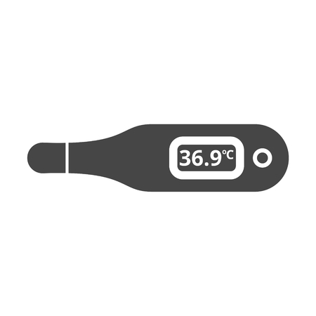 Thermometer icon, Modern thermometer, Medical thermometerのイラスト素材