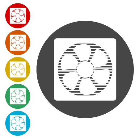 Exhaust fan iconのイラスト素材