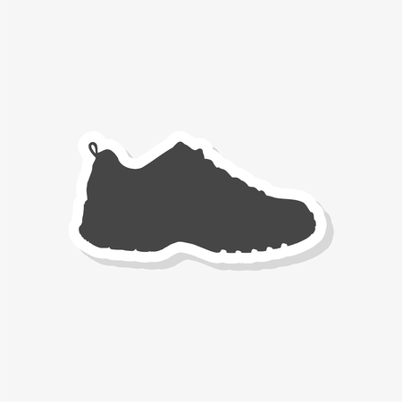 Sport shoe sticker, simple vector iconのイラスト素材