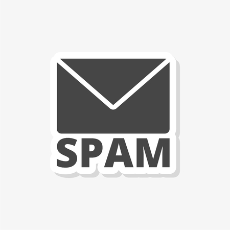 Spam sticker, simple vector iconのイラスト素材