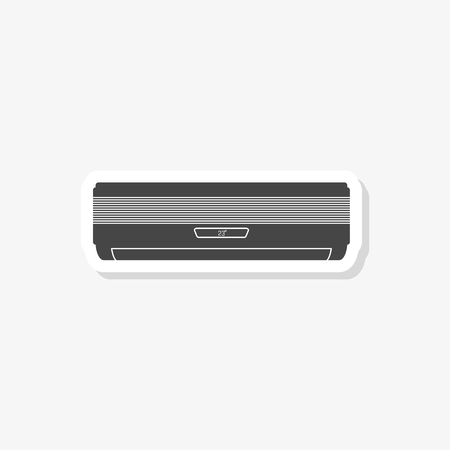 Air conditioner sticker, simple vector iconのイラスト素材