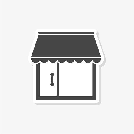 Store sticker, Shop icon, simple vector iconのイラスト素材