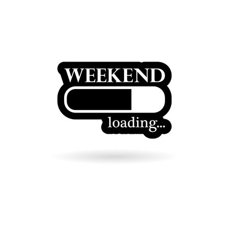 Loading Weekend iconのイラスト素材