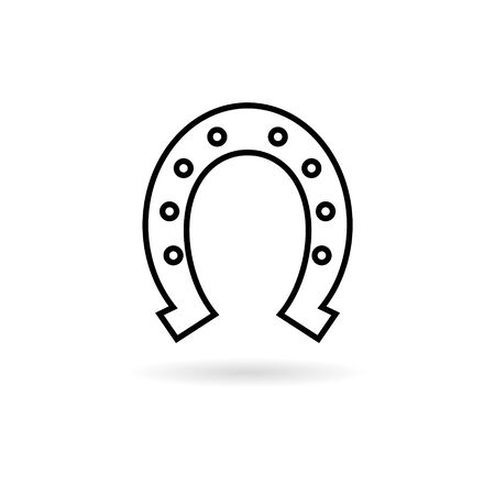 Line Horseshoe iconのイラスト素材