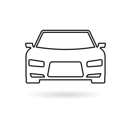 Car sticker, simple vector iconのイラスト素材