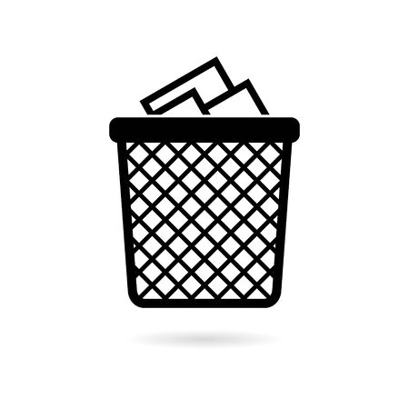 Recycle Bin Trash and Garbage iconのイラスト素材