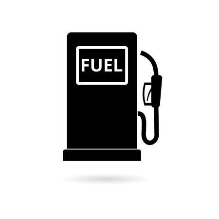 Gas pump icon, Gasoline and diesel fuel symbolのイラスト素材