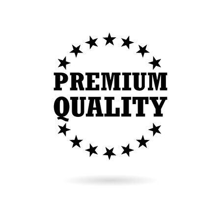Premium quality icon, Premium quality labelのイラスト素材