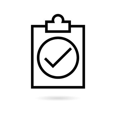 Checklist icon, checklist icon form approvedのイラスト素材