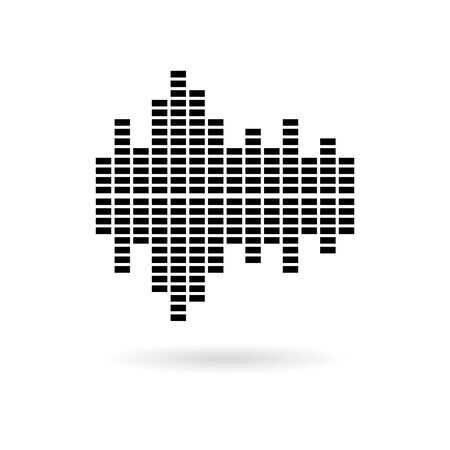 Audio wave iconのイラスト素材