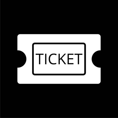 Ticket icon on dark backgroundのイラスト素材