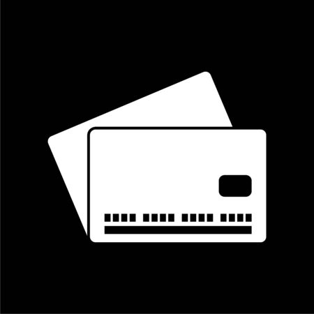 Credit Card icon, Credit card business icon on dark backgroundのイラスト素材