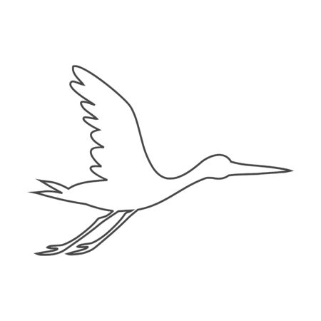 Stork iconのイラスト素材