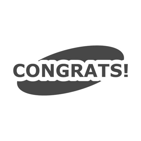 Congrats sign, Congrats iconのイラスト素材