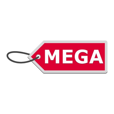 Mega price Tags, simple vector illustrationのイラスト素材