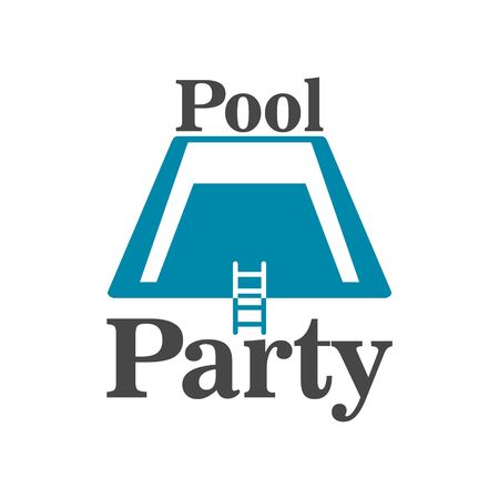 Pool party invitation vectorのイラスト素材