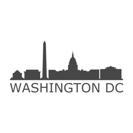 Banner of Washington D.C., Washington iconのイラスト素材