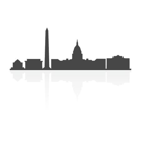 Banner of Washington D.C., Washington iconのイラスト素材