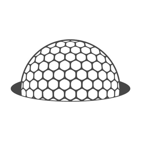 Golf ball vector logoのイラスト素材