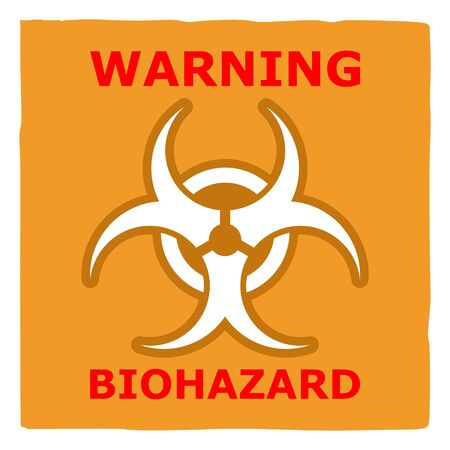 Warning Biohazard, poster designのイラスト素材