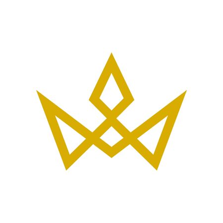 Crown   Template, Crown simple iconのイラスト素材