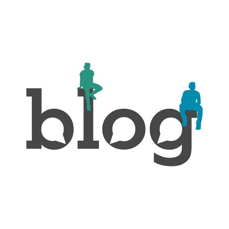 Blog Text  sign, iconのイラスト素材