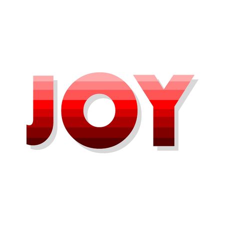 Joy word icon, sign, logoのイラスト素材