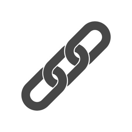 Chain thick line icon, outline vector signのイラスト素材