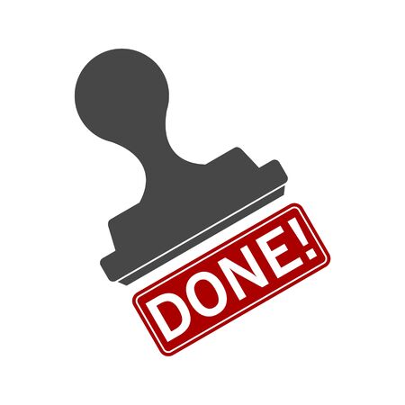 Done Stamp, simple vectorのイラスト素材