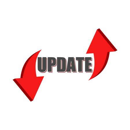 Update Software icon, Concept meaning replacing program with a newer version of same productのイラスト素材