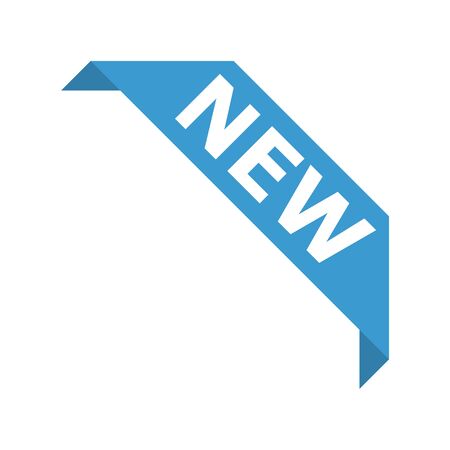 New product corner ribbon banner label vector iconのイラスト素材