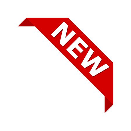 New product corner ribbon banner label vector iconのイラスト素材