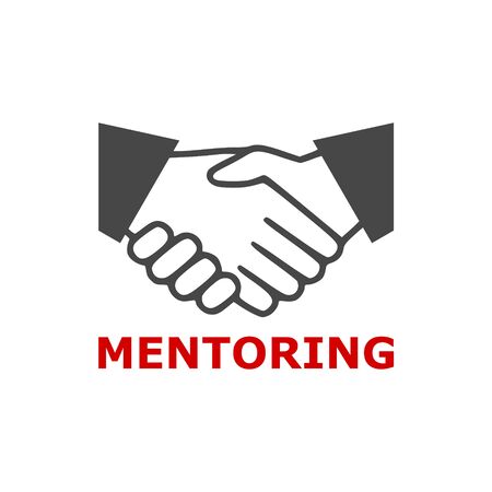 Mentoring icon, Mentoring conceptのイラスト素材