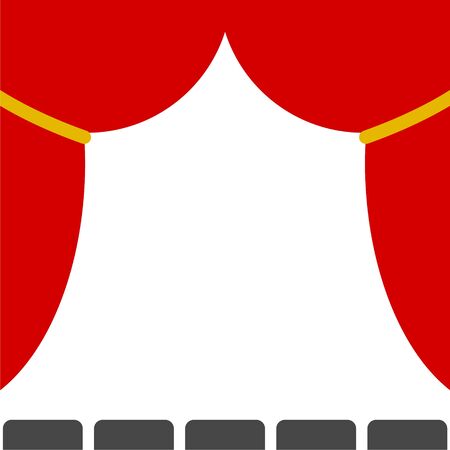 Empty theater stage, Theater stage iconのイラスト素材