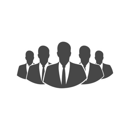 People icon, Group icon, Group of people or group of usersのイラスト素材
