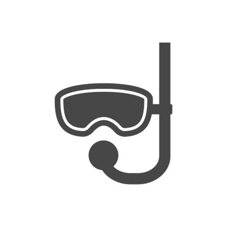 Diving Mask icon vector isolated on white backgroundのイラスト素材