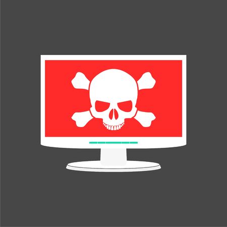 Malware, spam, online scam, computer virusのイラスト素材