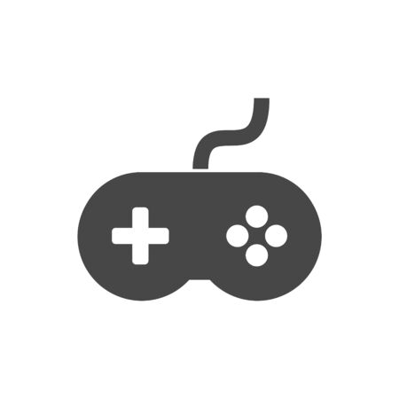 Video game controller or gamepad flat iconのイラスト素材