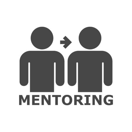 Mentoring icon, Mentoring conceptのイラスト素材