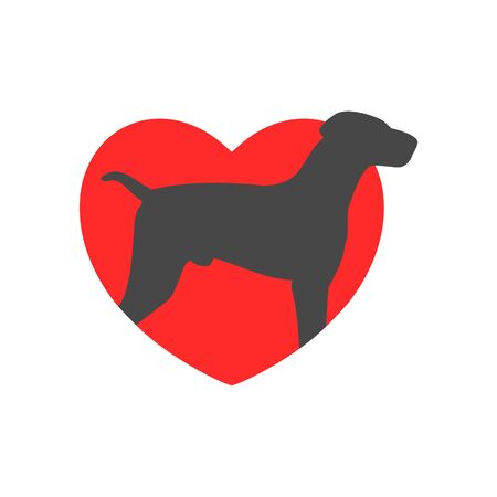 Love Dog   Modern Petのイラスト素材