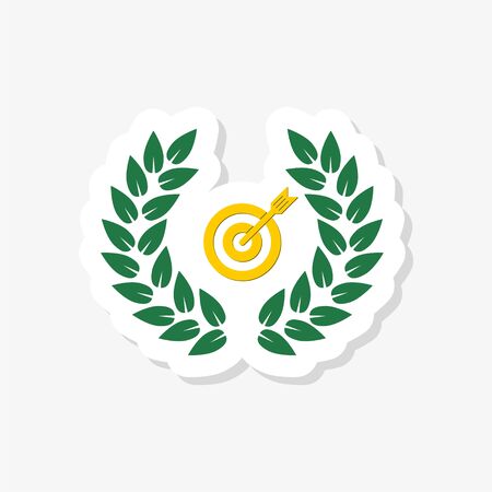 Business card design with sports stickerのイラスト素材