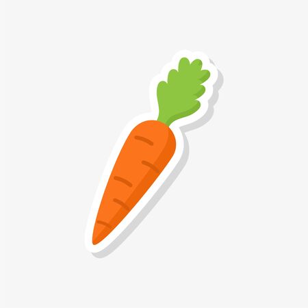 Carrot icon isolated on white backgroundのイラスト素材