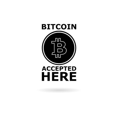 Bitcoin simple icon, iconのイラスト素材