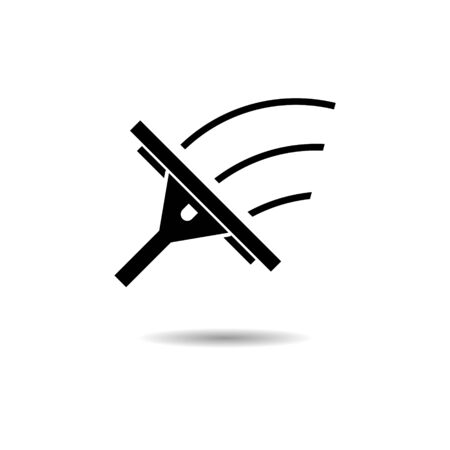 Black Window Washing Cleaning logo or iconのイラスト素材