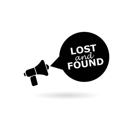 Black Lost And Found iconのイラスト素材