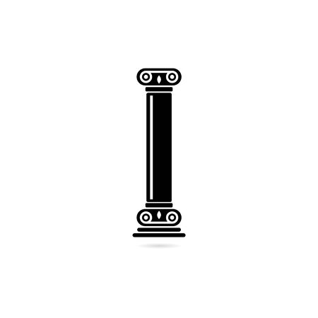 Black Classic column icon or logoのイラスト素材