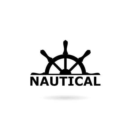 Black Nautical logo or iconのイラスト素材