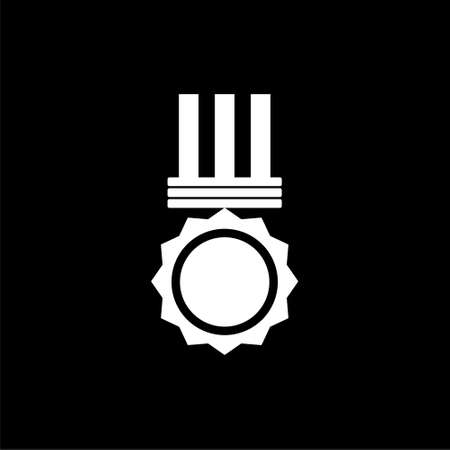 Award icon, simple illustration, Award on dark backgroundのイラスト素材