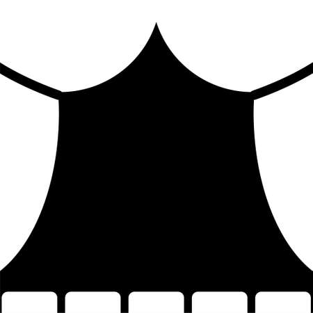 Empty theater stage, Theater stage iconのイラスト素材